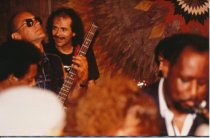 Luther Tucker, Steve Ehrmann  and Carlos Santana, 1989
