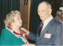Vera Pearl and Lance Robinson at Lance Robinson's birthday party, 1992