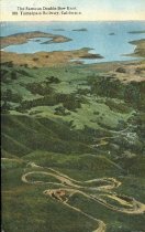 The Double Bow Knot on Mt. Tamalpais RR - S.F. Bay and the Golden Gate in b