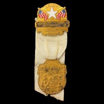 Vera Schultz's Democratic Democratic Convention Delegate Badge, 1952