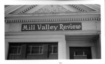 Mill Valley Review office sign, circa 1955