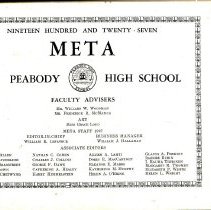 1927 Peabody High School Yearbook