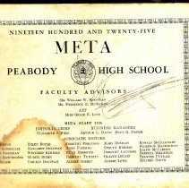1925 Peabody High School Yearbook