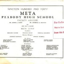 1940 Peabody Highschool Yearbook