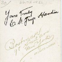 Portrait of E. St. George Hardin