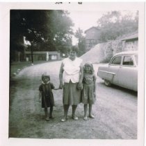 Florence Van Camp with Bonnie and Jennie