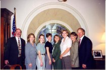 Senator Don Nickels (R - OK) with OAPA board members and OU students
