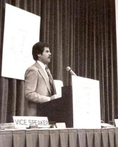David Rosenstein, AAPA Executive Director addressing PAs, 1981