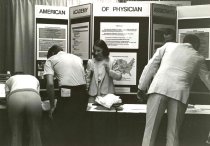 Marilyn Fitzgerald at AAPA booth, D.C., 1982