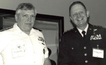Admiral Jame Zimble and General Murphy Chesney, 1987