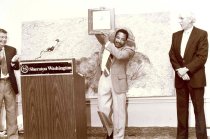 African American PA receiving award, 1989