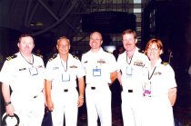 Group of military PAs in uniform, 1998