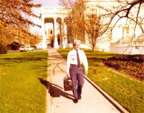 George McCullough outside White House