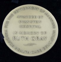 Close-up of Gray medal reverse