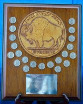 Buffalo nickel plaque