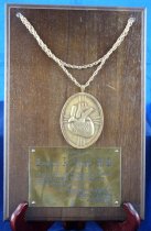 Georgetown medal and plaque