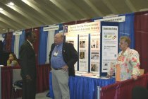 Reginald Carter shows Prentiss Harrison PAHx booth
