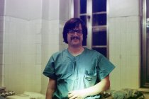Ken Harbert as PA student, Queens Hospital, New York