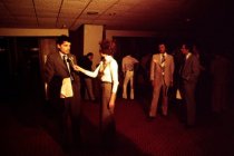 Local Newscaster Interviews Guest Speaker Ralph Nader at AAPA Conference Attendee, 1976