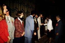 First Lady Rosalynn Carter Shaking Hands with People in Line, 1980