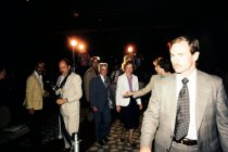 First Lady Rosalynn Carter and George McCullough Being Led, 1980