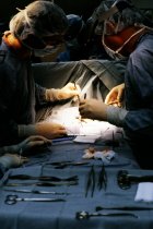 AAPA Promotional Photos - Surgery in Background with Instruments in Foreground, undated