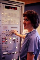 AAPA Promotional Photos - Esther Klinger with Machine, undated