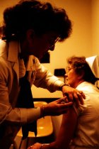 AAPA Promotional Photos - PA Giving Shot to Nurse, undated