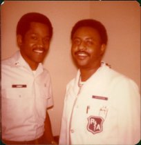 PAs Romney and Dickenson at Andrews Air Force Base, 1979