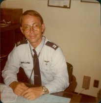 Physician assistant working at air force base, 1979