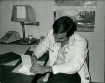 David Mittman at work, 1979