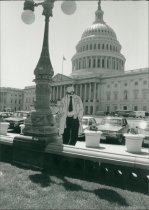 Chipper Wallet at the Capital Building, 1989