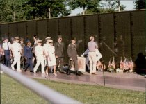 Veterans Caucus Procession at Vietnam Memorial, 1989