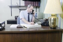 Kenneth Ferrell on Telephone at Duke University Office, 1987