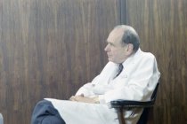 Dr. Eugene Stead Jr. Being Interviewed for Article, 1987