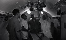 The Original Four Duke University PA Students in hyperbaric chamber