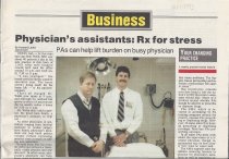 Physician's Assistants: Rx for Stress
