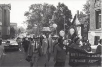 Paul Hendrix with NCAPA in March on Trenton, 1989
An unidentified speaker at the March on Trenton demonstration