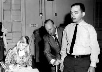 Gary Herron Being Fitted for White Coat, 1972