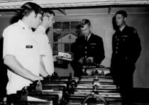 Phillip Kerns and Hugh Hughes Receive Medical Kit for PA School, 1972