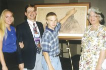 Alan Sams and Family with God Loves the Grunt Print