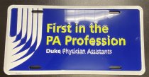 Duke Physician Assistants Vanity Plate
