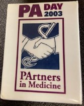 PA Day 2003 PArtners in Medicine Button