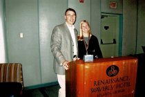 Paul Taylor and Sarah Lindahl at APAOG Yearly Meeting, 2009