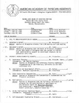 AAPA BOD Meeting Book, 1985