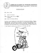AAPA BOD Meeting Book, 1985