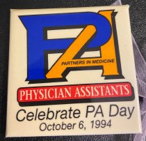 First AAPA Provided PA Day Button 1994