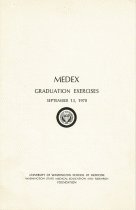MEDEX Graduation Ceremony Pamphlet, 1970