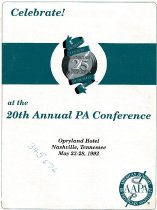 Twentieth Annual Physician Assistant Conference Final Program