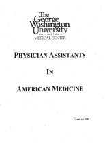 Physician Assistants in American Medicine: Class of 2002